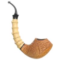 Il Cerchio Natural Partially Sandblasted Volcano with Bamboo and Boxwood