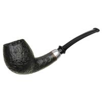 GH.ZHANG Sandblasted Bent Apple with Silver (Ping Zhan) (06)