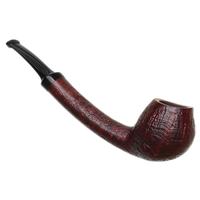 GH.ZHANG Red Sandblasted Long Shank Bent Apple (Ping Zhan) (13)