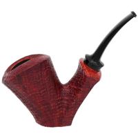 GH.ZHANG Red Sandblasted Bent Dublin Sitter (Jared Coles) (01)