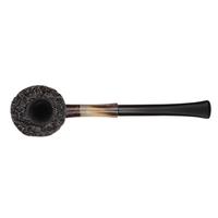 Bruno Nuttens Handmade Sandblasted Bent Dublin with Horn (A)