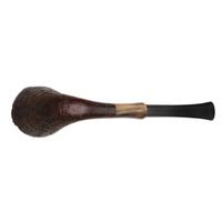 Bruno Nuttens Handmade Sandblasted Bent Dublin with Horn (A)