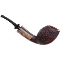 J. Mouton Sandblasted Bent Egg with Horn