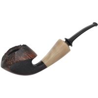 J. Mouton Partially Sandblasted Hiroyuki Tokutomi Tribute Mushroom with Horn (with Tamper)