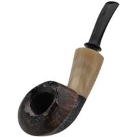 J. Mouton Partially Sandblasted Hiroyuki Tokutomi Tribute Mushroom with Horn (with Tamper)