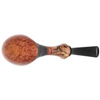 J. Mouton Partially Sandblasted Shield with Oak Burl