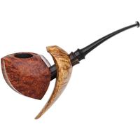 Brighton James Smooth Pierced Coma Fugu with Masur Birch and Horn