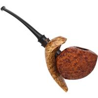 Brighton James Smooth Pierced Coma Fugu with Masur Birch and Horn