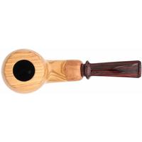 Austin Quinlan Smooth Olivewood Bent Apple with Briar