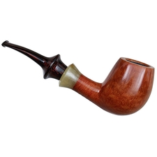 Danish Estates Kai Nielsen Smooth Bent Billiard with Horn (Jewel of Denmark) (D) (9mm) (Unsmoked)