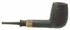 Danish Estates Former Sandblast Billiard with Horn Ferrule (9mm) (Unsmoked)