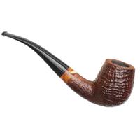 Danish Estates Jorn Larsen Sandblasted Bent Billiard (Unsmoked)