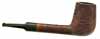 Danish Estates Kriswill Golden Clipper Sandblast Billiard (F882) (1960s-70s)