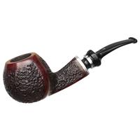 Danish Estates Stanwell Partially Rusticated Bent Apple with Silver (2005) (9mm) (Unsmoked)