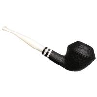 Danish Estates Stanwell Black and White Sandblasted (406) (post-2010) (Unsmoked)