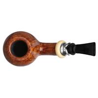 Danish Estates P. Jeppesen Handmade High Grade Smooth Bent Pot with Silver (6) (Unsmoked)