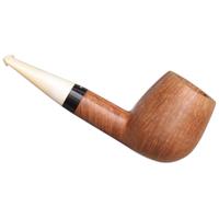 Danish Estates Tao Smooth Natural Billiard with Antique Whale Tooth Stem (Unsmoked)