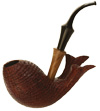 Danish Estates Lasse Skovgaard Sandblast Seal with Olivewood Ferrule (Unsmoked)