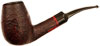 Danish Estates W.O. Larsen Handmade Sandblasted Bent Billiard