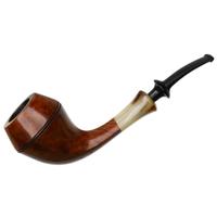 Danish Estates Lars Ivarsson Smooth Bent Bulldog with Horn (1983)