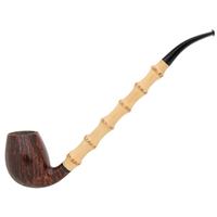Danish Estates Tom Eltang Smooth Bent Egg Churchwarden with Bamboo