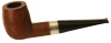 English Estates Dunhill Root Briar (127) (F/T) (4) (R) with 14k 12.5mm AD Gold Flush Mount Band (Late 1960s - Early 1970s)