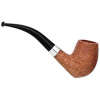 English Estates Dunhill Zeppelin Tanshell Quaint Bent Billiard with Silver (4) (16/16) (2025) (with Case and Silver Tamper) (Unsmoked)