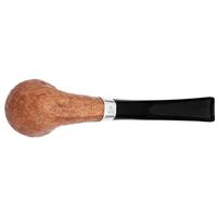 English Estates Dunhill Zeppelin Tanshell Quaint Bent Billiard with Silver (4) (16/16) (2025) (with Case and Silver Tamper) (Unsmoked)