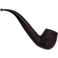 English Estates James Upshall Sandblasted Bent Billiard (6FH) (Unsmoked)