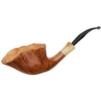 French Estates Pierre Morel Smooth Double-Bowl Freehand with Horn (Unsmoked)