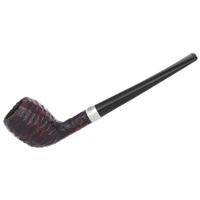 Irish Estates Peterson Junior Rusticated Nickel Mounted Belge (Fishtail) (Unsmoked)