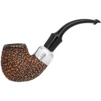 Irish Estates Peterson Meerschaum Rusticated Bent Billiard (P-Lip)