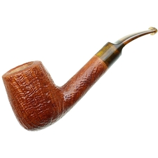 Italian Estates Savinelli Handmade Sandblasted Bent Billiard (6mm) (Unsmoked)
