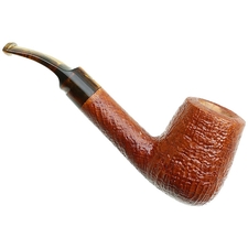 Italian Estates Savinelli Handmade Sandblasted Bent Billiard (6mm) (Unsmoked)