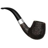Italian Estates Musico Sandblasted Bent Billiard with Silver (Floodlight)