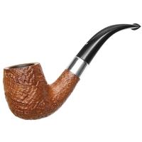 Italian Estates Musico Sandblasted Bent Billiard with Silver (Floodlight)