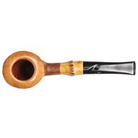 Italian Estates Savinelli Autograph Sandblasted Bent Dublin with Bamboo (Unsmoked)