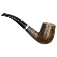 Italian Estates Ser Jacopo Niger Smooth Bent Billiard with Silver (L) (A) (Unsmoked)