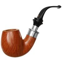 Italian Estates Ser Jacopo Delecta Gem Series Bent Billiard with Silver (Granato) (Maxima) (Unsmoked)