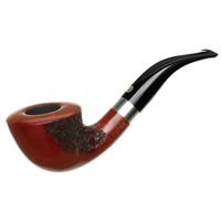 Italian Estates T. Cristiano Metamorfosi Partially Rusticated Bent Dublin with Silver (C509) (9mm) (Unsmoked)
