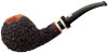 Italian Estates Mastro de Paja Rusticated Media Bent Apple with Silver (OB) (Unsmoked)
