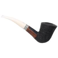 Italian Estates Ser Jacopo Albus et Niger Picta Magritte Sandblasted Bent Dublin with Silver (S1) (16) (Unsmoked)