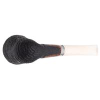 Italian Estates Ser Jacopo Albus et Niger Picta Magritte Sandblasted Bent Dublin with Silver (S1) (16) (Unsmoked)