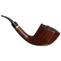 Italian Estates Ser Jacopo Fiammata (Smeraldo) Paneled Bent Dublin with 18K Gold (Maxima Maxima) (Unsmoked)