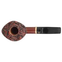 Italian Estates Ser Jacopo Gem Series Fiammata (Granato) Paneled Bent Dublin with 18K Gold (Maxima Maxima) (Unsmoked)