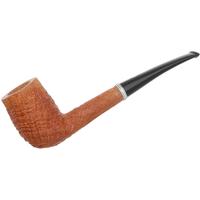 Italian Estates Ser Jacopo Picta Picasso Sandblasted Bent Billiard with Silver (S3) (C) (23) (Unsmoked)