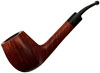 Italian Estates Savinelli Autograph Smooth Bent Panel Billiard (6) (6mm)