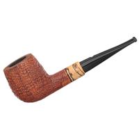 Italian Estates Claudio Cavicchi Brown Sandblasted Billiard with Spalted Tamarind