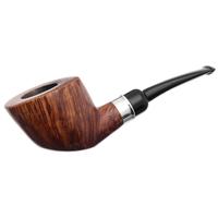 Italian Estates Luigi Viprati La Pipa Smooth Bent Dublin Sitter with Silver (Four Clover) (9mm)