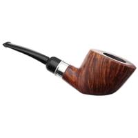 Italian Estates Luigi Viprati La Pipa Smooth Bent Dublin Sitter with Silver (Four Clover) (9mm)